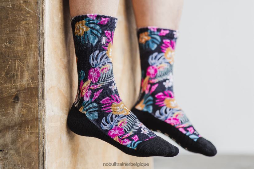 NOBULL chaussettes mi-mollet (tropical) noir88R8PT2913