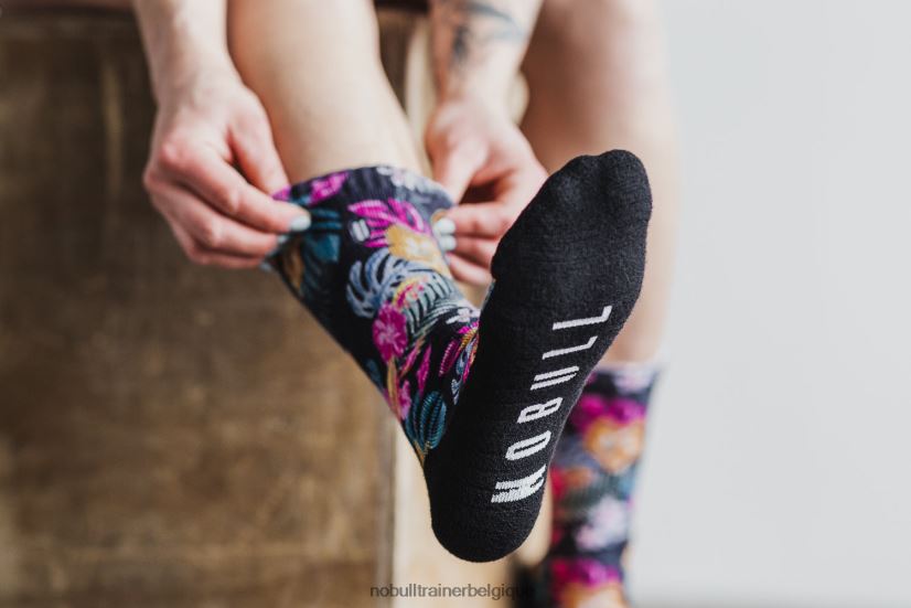 NOBULL chaussettes mi-mollet (tropical) noir88R8PT2913