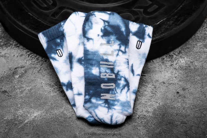 NOBULL chaussettes ras du cou (tie-dye) blanc & marine88R8PT2934