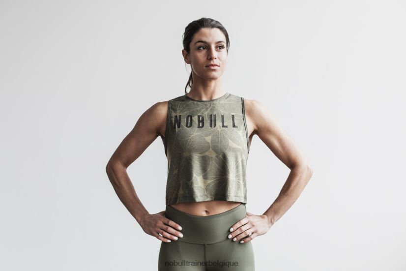 NOBULL tank musculaire femme (hibiscus) armée88R8PT1802