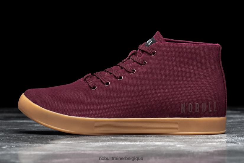 NOBULL basket mi-haute en toile pour femme cabernet88R8PT1432