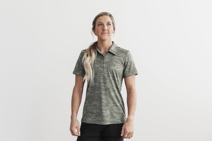 NOBULL polo texturé léger (camo) femme army88R8PT1780