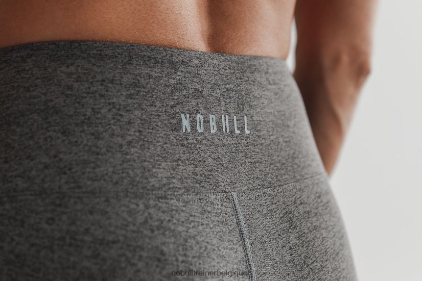 NOBULL crop taille haute (peluche chiné) gris88R8PT2294