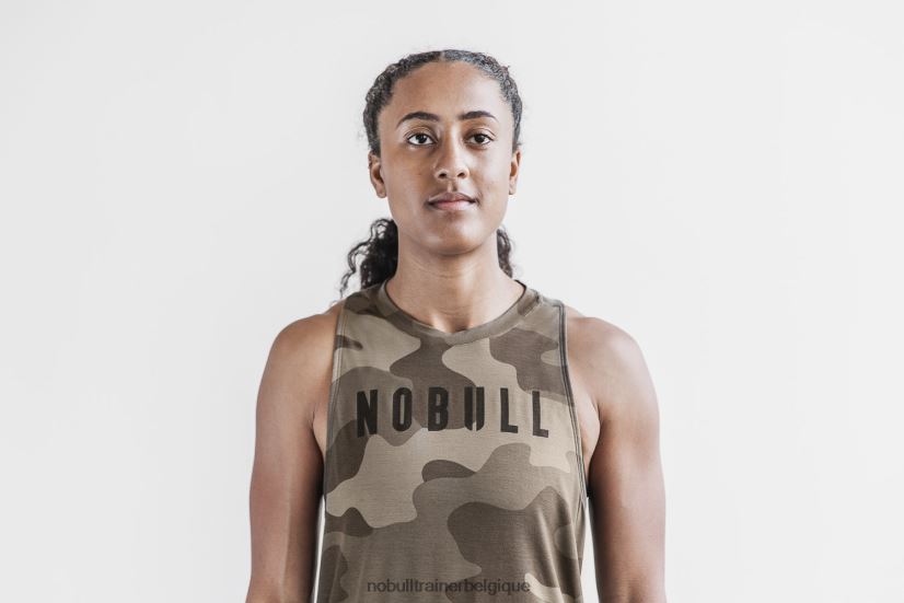 NOBULL débardeur col montant femme (camo) foncé88R8PT2533