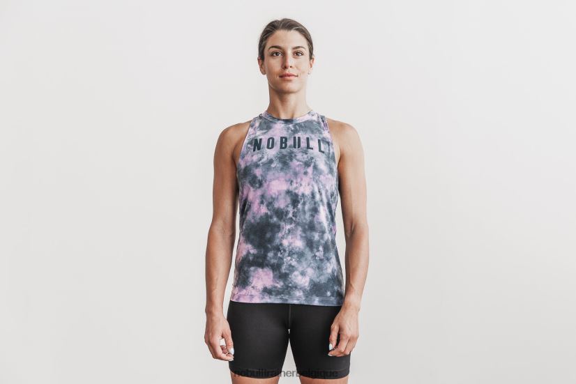 NOBULL débardeur col montant femme (tie-dye) rose & ardoise88R8PT2016