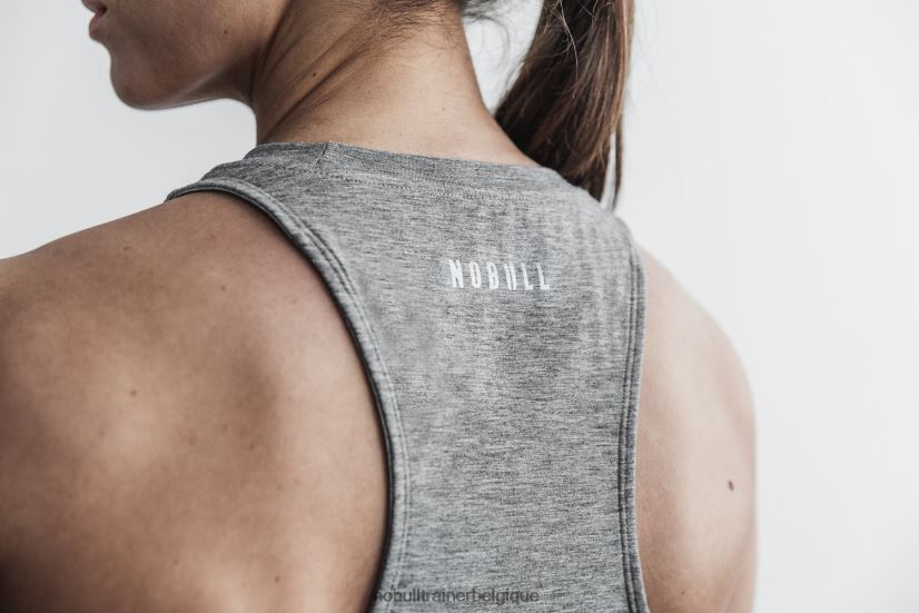 NOBULL débardeur crossfit col montant femme gris88R8PT2742