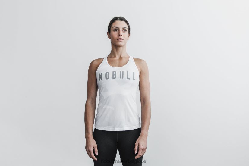 NOBULL débardeur dos nageur femme (camo) blanc88R8PT2229