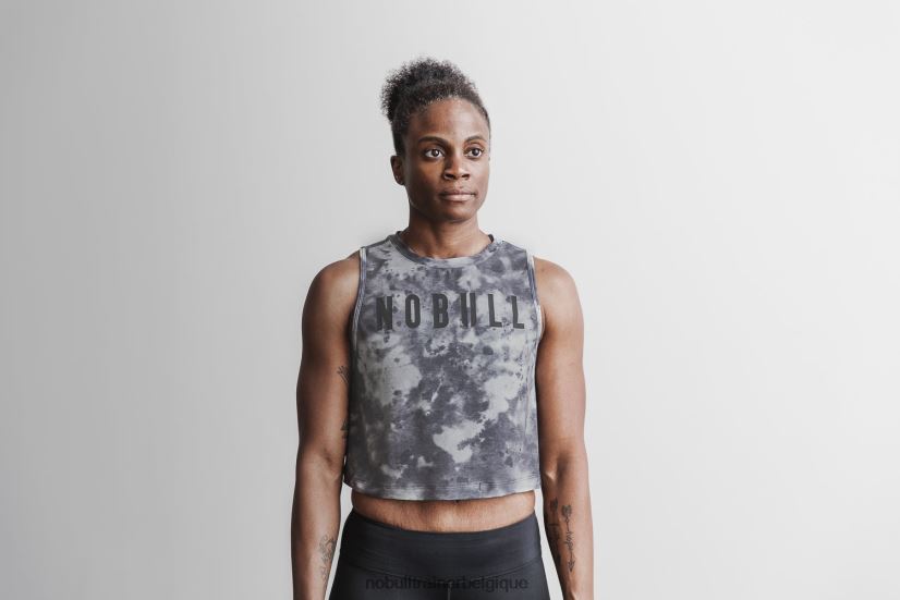 NOBULL débardeur muscle femme (tie-dye) blanc & noir88R8PT2062