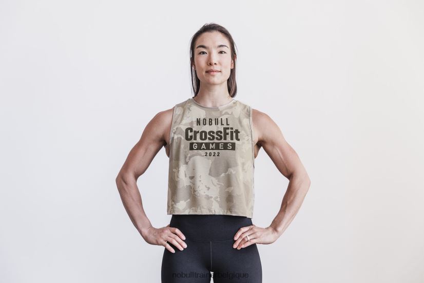 NOBULL débardeur musculaire crossfit games 2022 femme taupe88R8PT1991