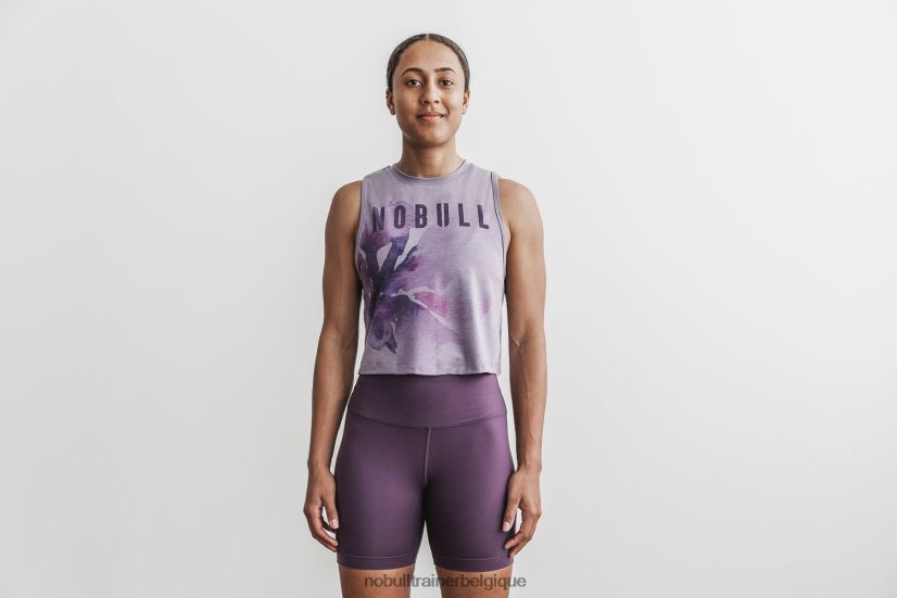 NOBULL débardeur musculaire femme (aquarelle florale) lavande88R8PT2300