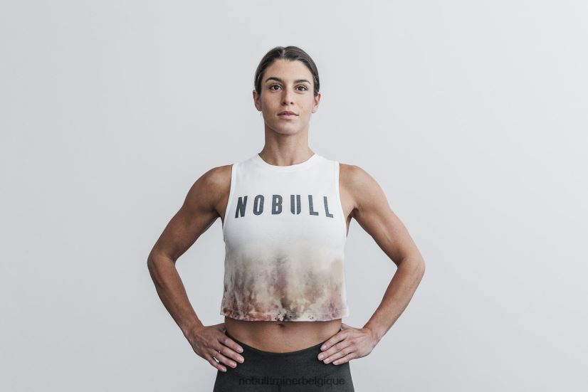 NOBULL débardeur musculaire femme (dip-dye) blanc & caramel88R8PT2640