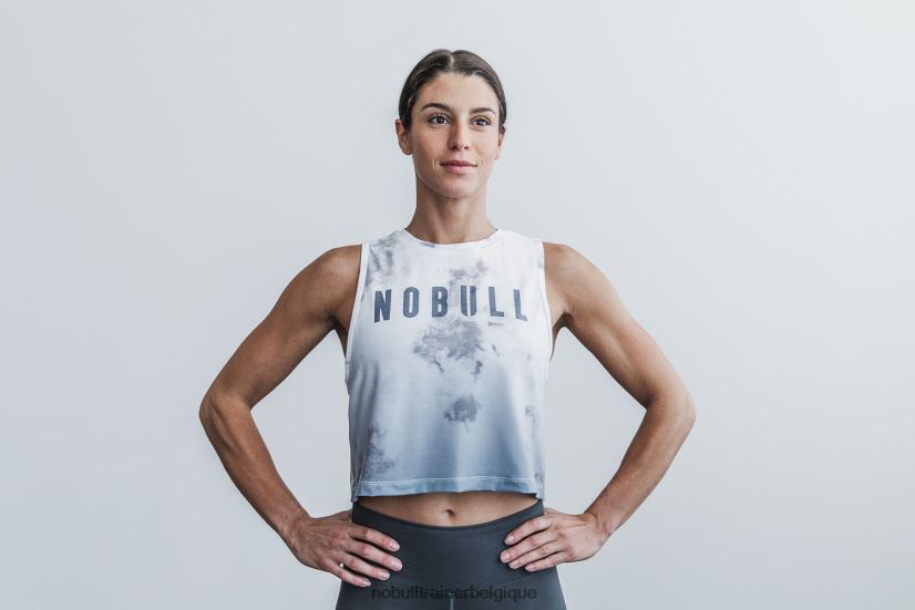 NOBULL débardeur musculaire femme (dip-dye) blanc & nuage88R8PT2639