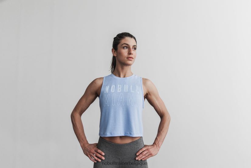 NOBULL débardeur musculaire femme (miami) bleu88R8PT2754