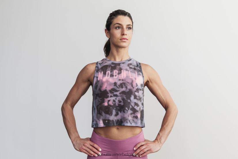 NOBULL débardeur musculaire femme (tie-dye) rose & noir88R8PT2065