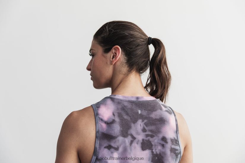 NOBULL débardeur musculaire femme (tie-dye) rose & noir88R8PT2065