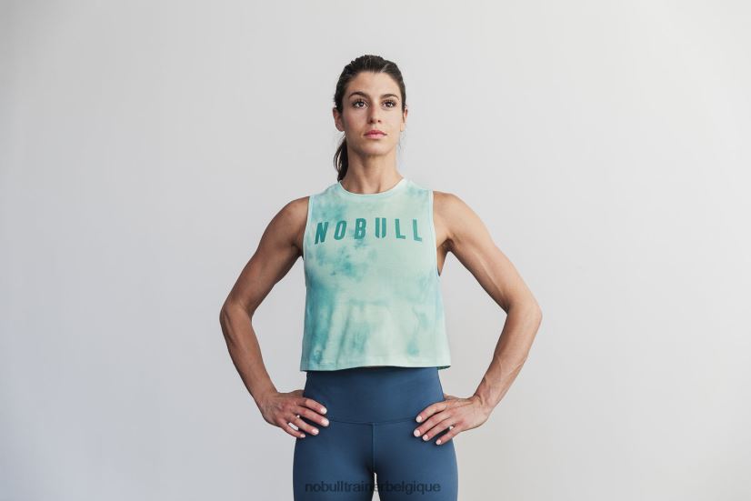 NOBULL débardeur musculaire femme (tie-dye) vanille & aqua88R8PT2055