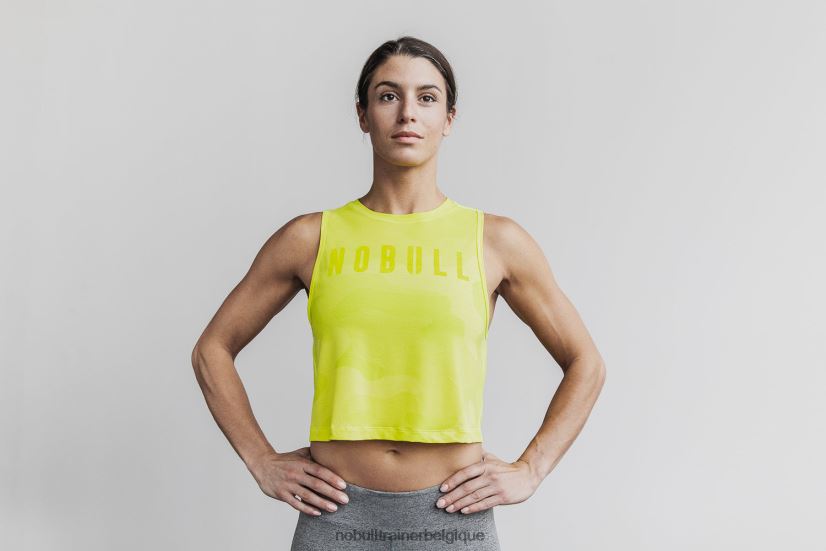 NOBULL débardeur musculaire pour femme (camouflage néon) jaune88R8PT2567