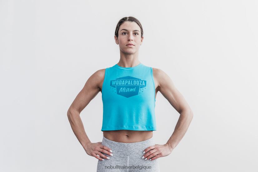 NOBULL débardeur musculaire wodapalooza pour femme bleu88R8PT2711