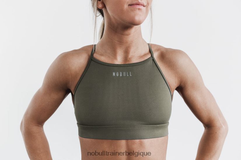 NOBULL soutien-gorge de sport à col montant army88R8PT2118