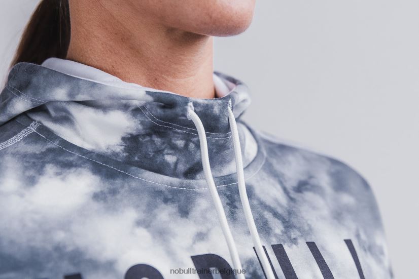 NOBULL sweat à capuche femme (tie-dye) blanc88R8PT2096