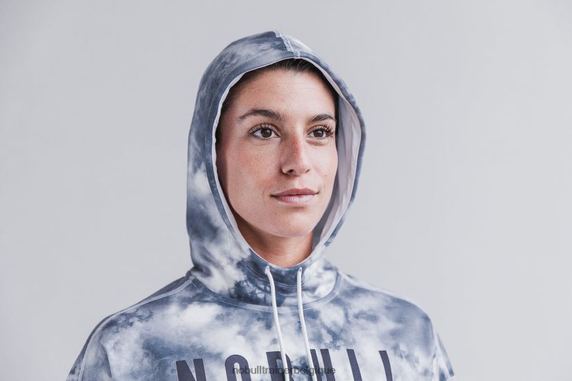 NOBULL sweat à capuche femme (tie-dye) blanc88R8PT2096