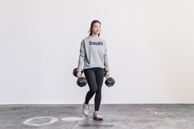 NOBULL sweat ras du cou crossfit femme gris88R8PT2252