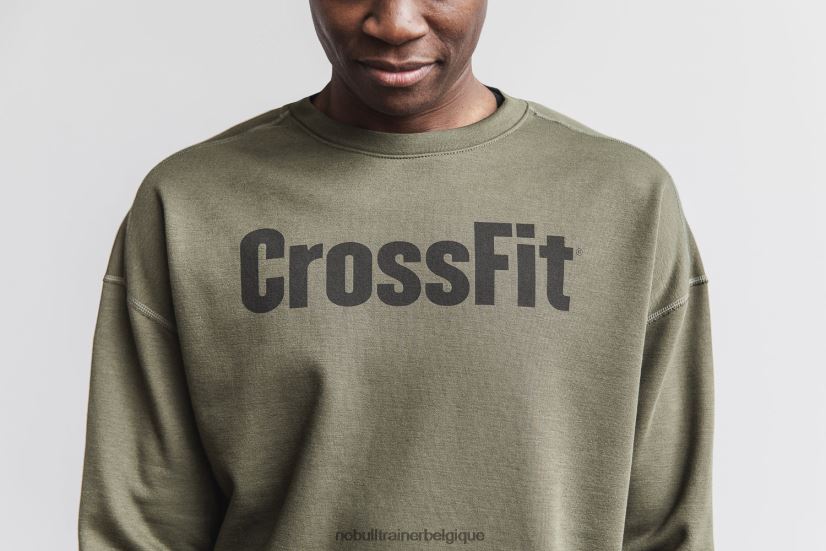 NOBULL sweat-shirt crossfit crew femme armée88R8PT2253