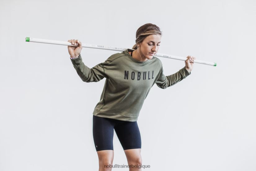 NOBULL sweat-shirt ras du cou pour femme army88R8PT1972