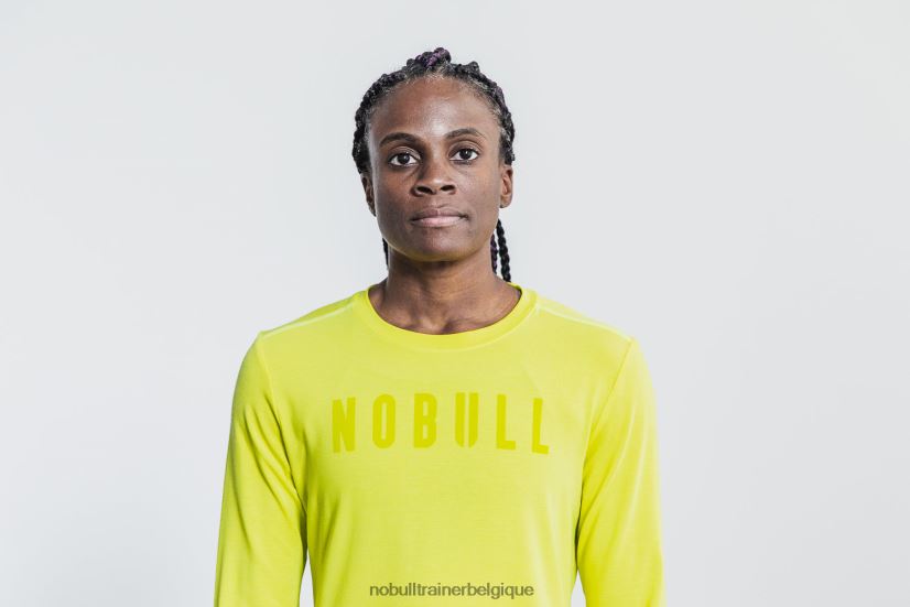 NOBULL t-shirt manches longues femme (néon) jaune88R8PT2451