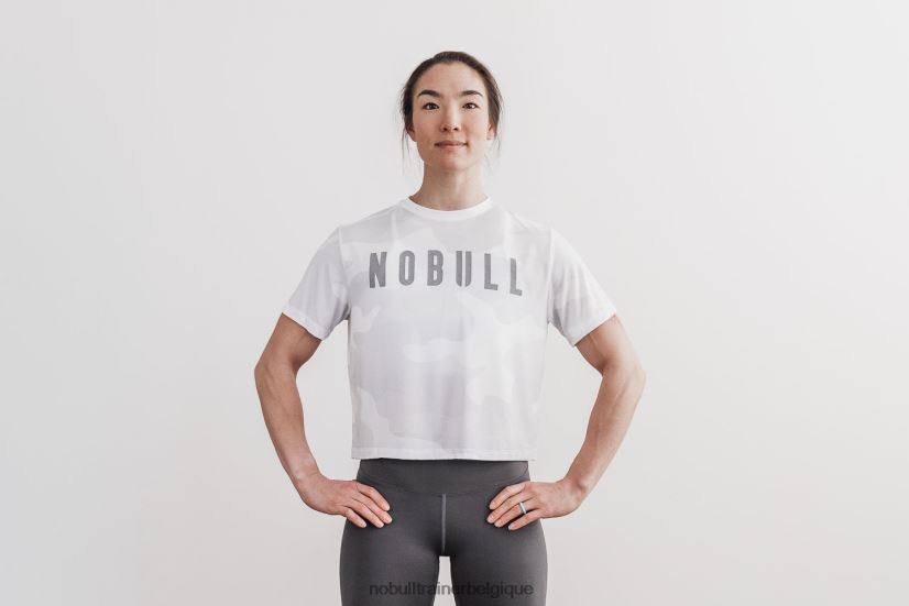 NOBULL tee-shirt boxy femme (camo) blanc88R8PT2359