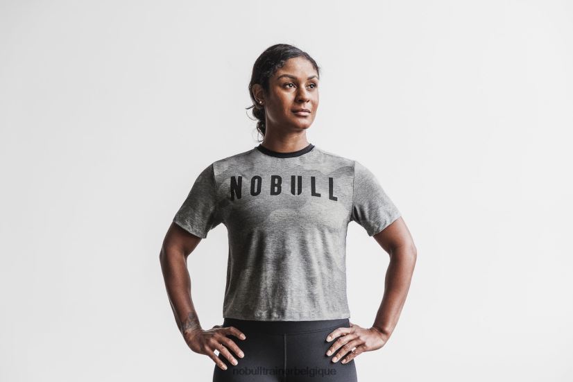 NOBULL tee-shirt boxy femme (camo) gris88R8PT2363