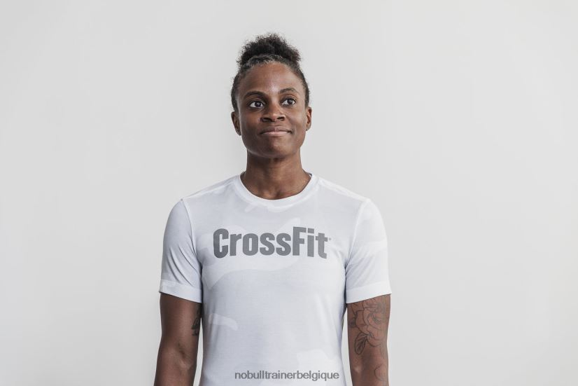 NOBULL tee-shirt crossfit femme (camo) blanc88R8PT2679