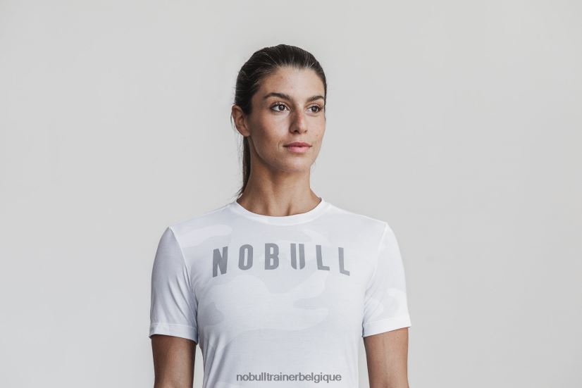 NOBULL tee-shirt femme (camo) blanc88R8PT2693