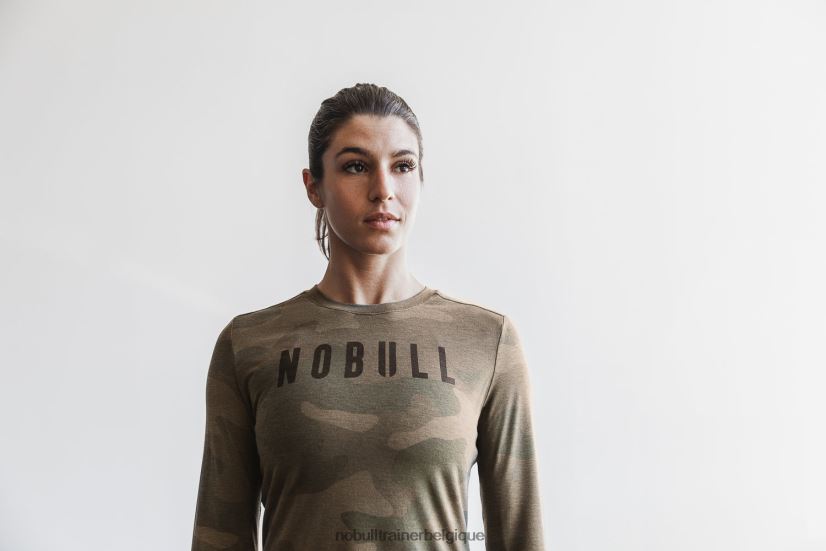 NOBULL tee-shirt à manches longues pour femmes (camo) army88R8PT2539