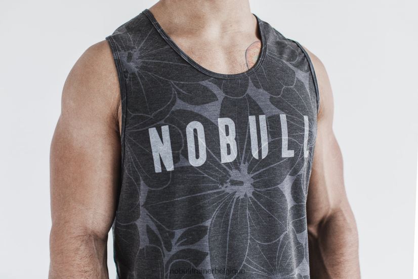 NOBULL débardeur homme (hibiscus) charbon88R8PT602