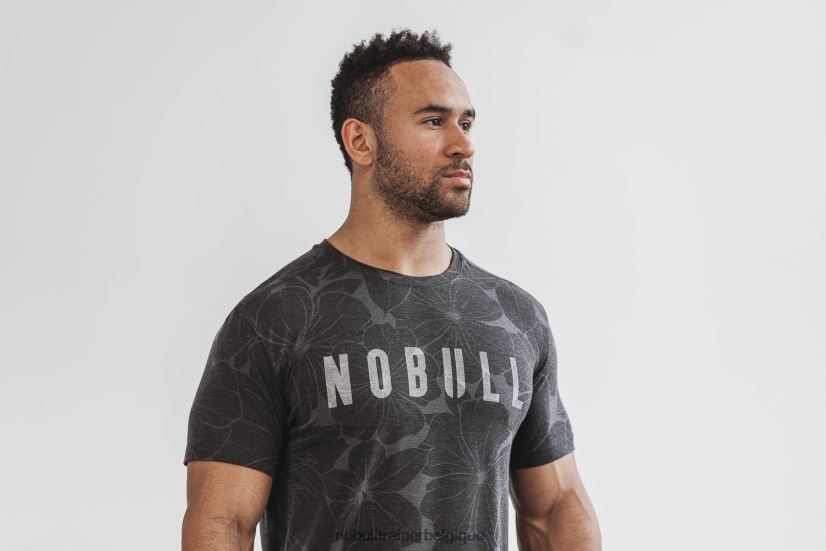 NOBULL tee-shirt pour hommes (hibiscus) charbon88R8PT595