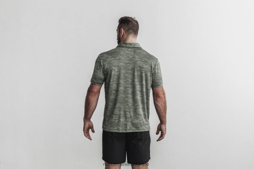 NOBULL polo texturé léger (camo) pour hommes army88R8PT576