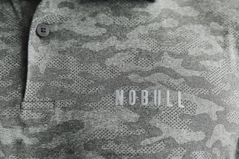 NOBULL polo texturé léger pour hommes (camo) noir88R8PT575