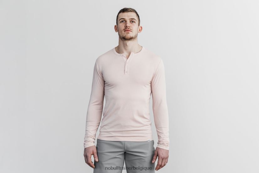 NOBULL Henley léger à manches longues pour hommes, Dusty88R8PT893