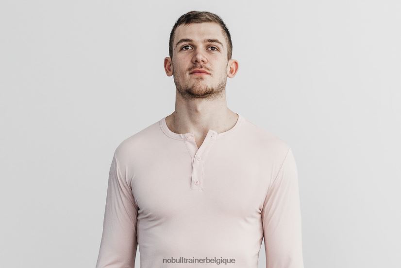 NOBULL Henley léger à manches longues pour hommes, Dusty88R8PT893