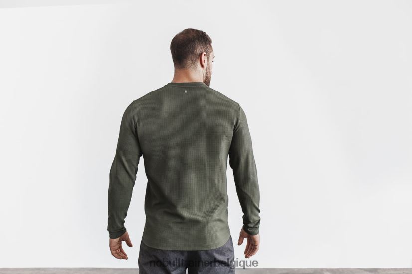 NOBULL armée gaufrée à manches longues pour hommes88R8PT1212