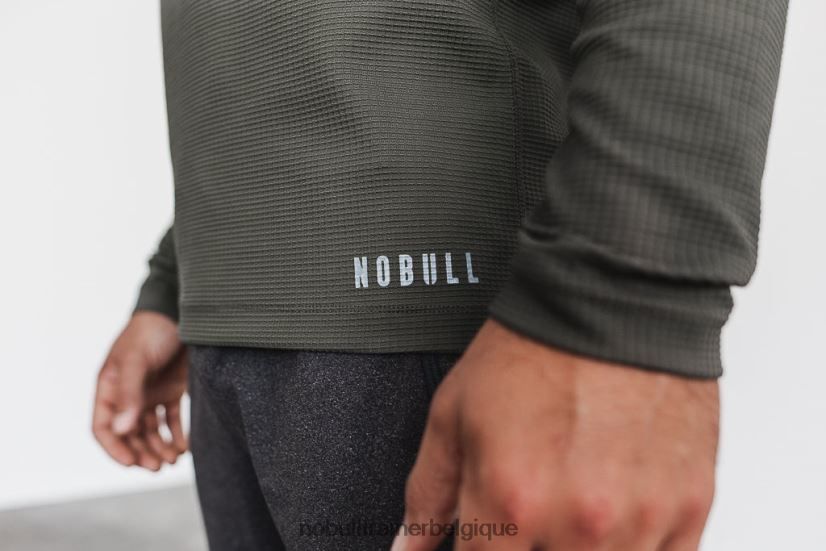 NOBULL armée gaufrée à manches longues pour hommes88R8PT1212