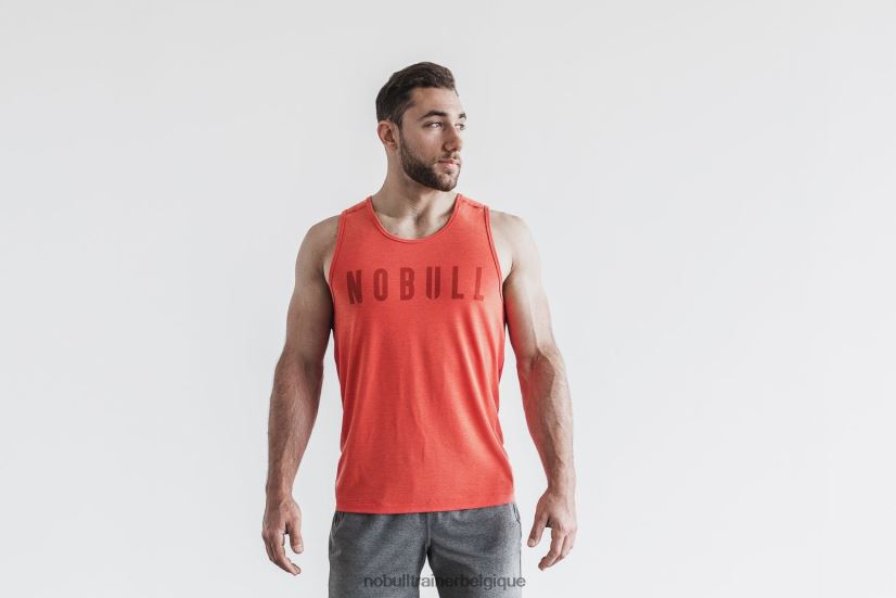 NOBULL débardeur homme (couleurs vives) rouge88R8PT1179