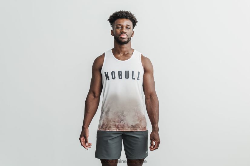 NOBULL débardeur homme (dip-dye) blanc & caramel88R8PT1128