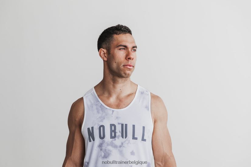 NOBULL débardeur homme (tie-dye) blanc & nuage88R8PT822