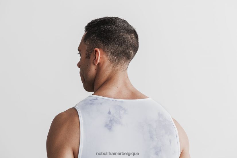 NOBULL débardeur homme (tie-dye) blanc & nuage88R8PT822