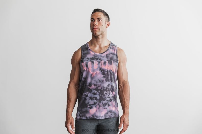 NOBULL débardeur homme (tie-dye) rose & noir88R8PT824