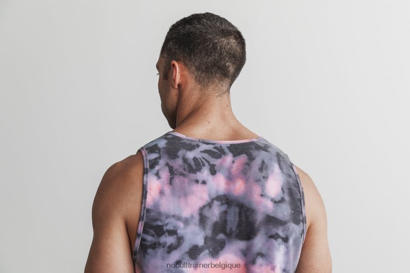 NOBULL débardeur homme (tie-dye) rose & noir88R8PT824