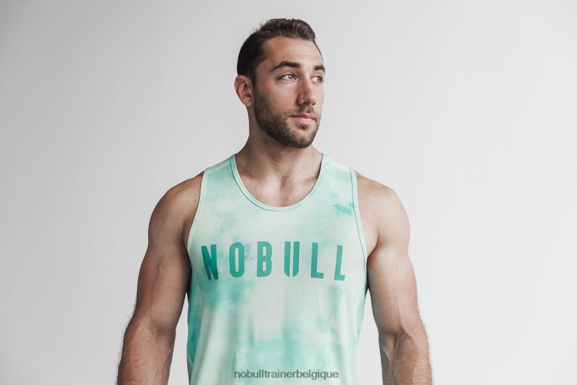 NOBULL débardeur homme (tie-dye) vanille & aqua88R8PT815