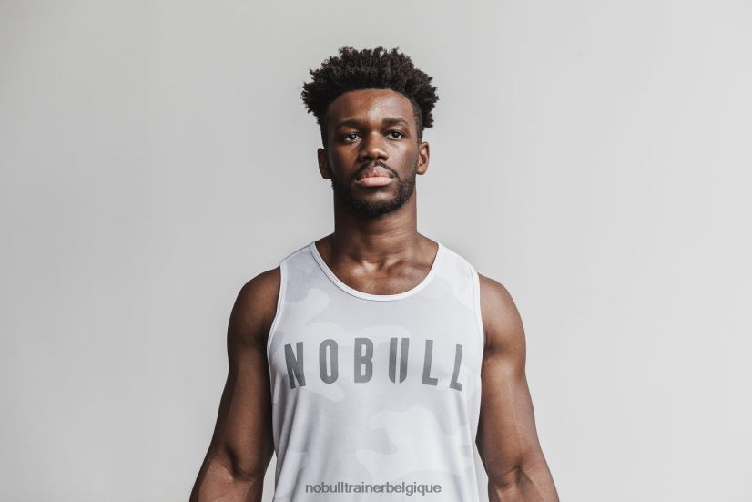 NOBULL débardeur pour hommes (camo) blanc88R8PT1038